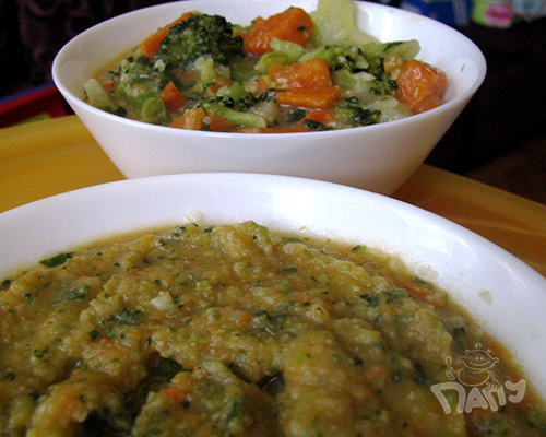 Супа с броколи и просо